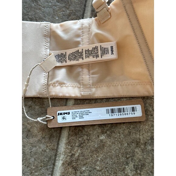 Skims Ultimate Collection Push Up Strapless Bra Sand Size 34DDD - Picture 7 of 7